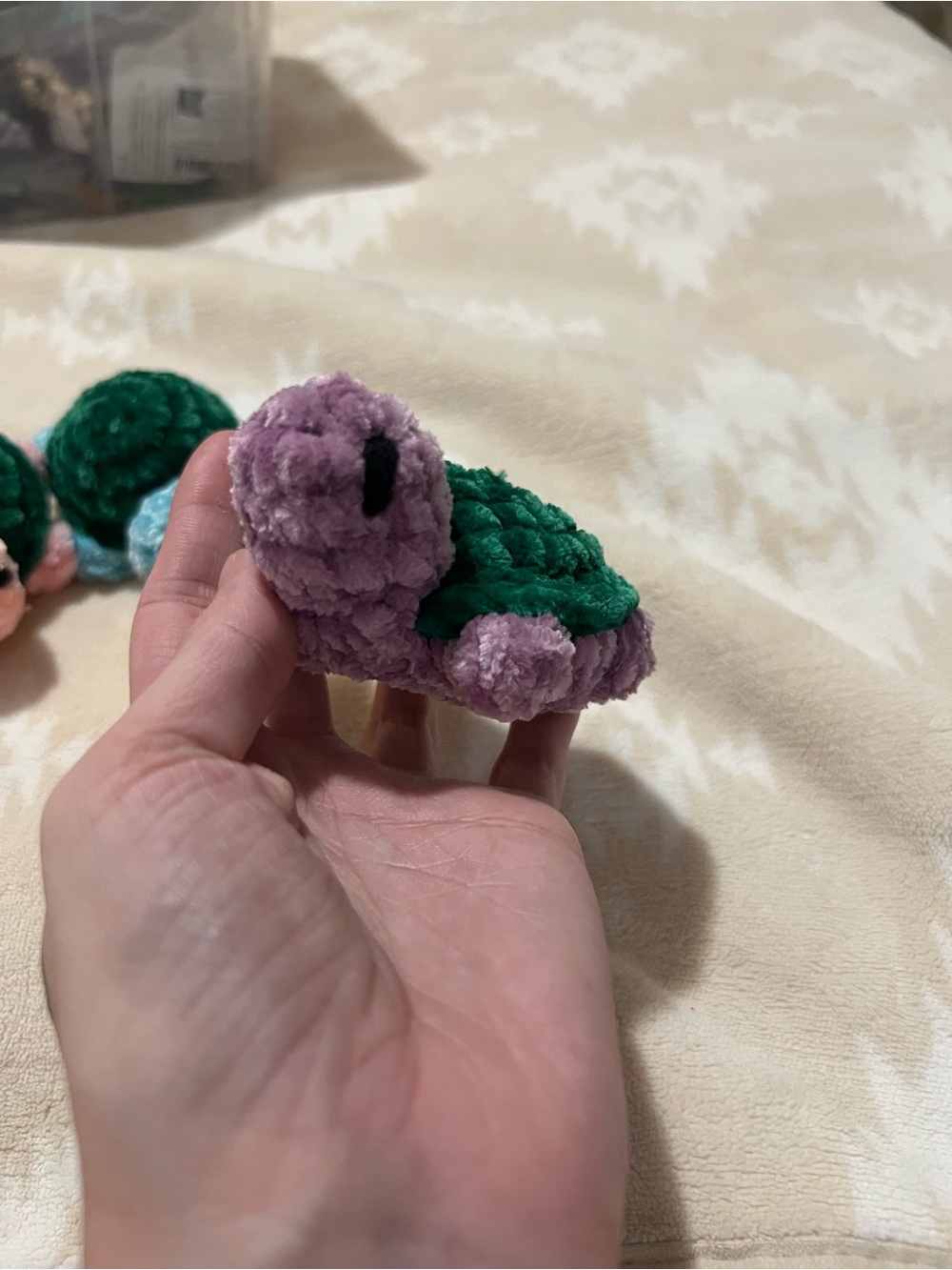 Mini Crocheted Turtle Keychain 🐢 - Picture 4 of 10